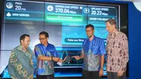 VP LTE XL Rahmadi Mulyohartono memperkenalkan teknologi terbaru 4x4MIMO 256 QAM untuk meningkatkan kecepatan layanan data 4,5G (Liputan6.com/ Agustin Setyo W)