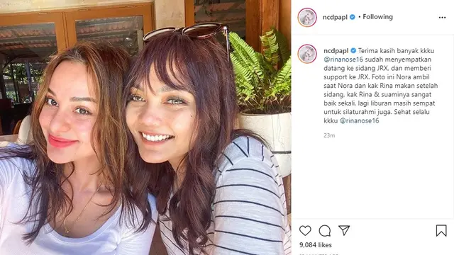Nora Alexandra - Rina Nose (Foto: Instagram/@ncdpapl)