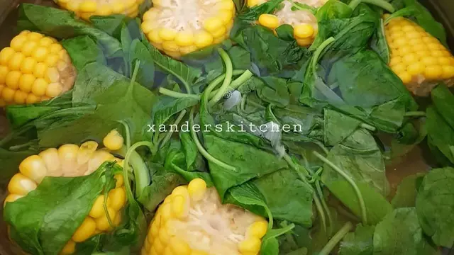 Sayur bayam bening