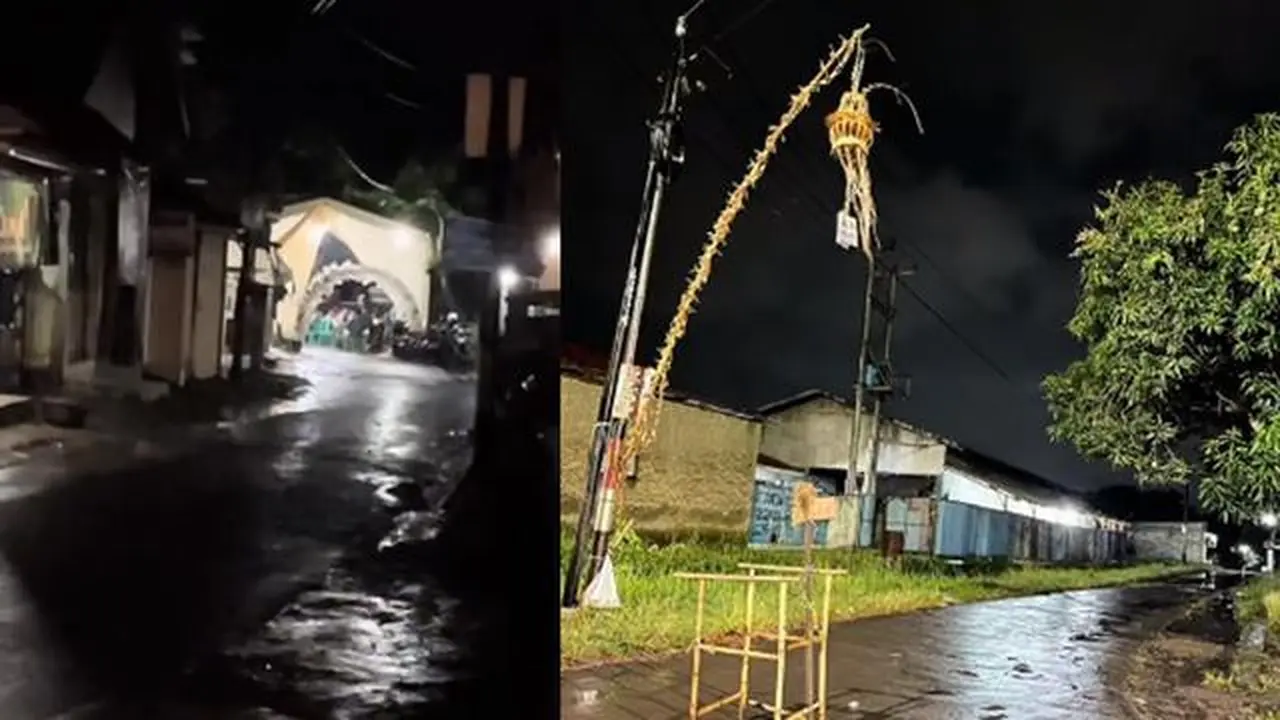 Jalan ditutup karena ada hajatan (TikTok/@mrifaiawod1)