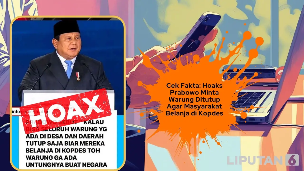 Cek fakta Presiden Prabowo minta warung ditutup agar masyarakat belanja di Kopdes