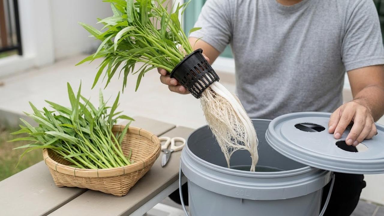 9 Cara Menanam Kangkung Hidroponik Tanpa Listrik, Praktis Dilakukan di Rumah