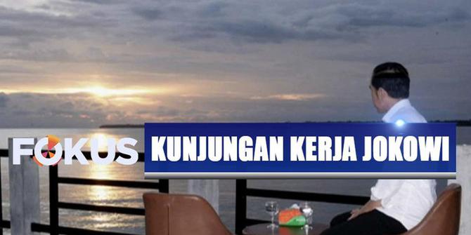 Kunjungan ke Papua, Jokowi Nikmati Senja hingga Joget Bersama Warga