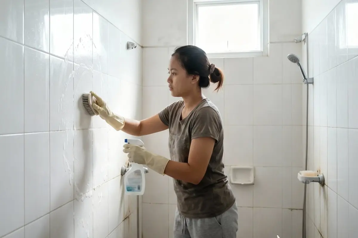 Cara Menghilangkan Kerak Sabun di Kamar Mandi
