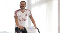 Leonardo Bonucci resmi pindah dari Juventus ke AC Milan pada Kamis (20/7/2017). (dok. AC Milan)