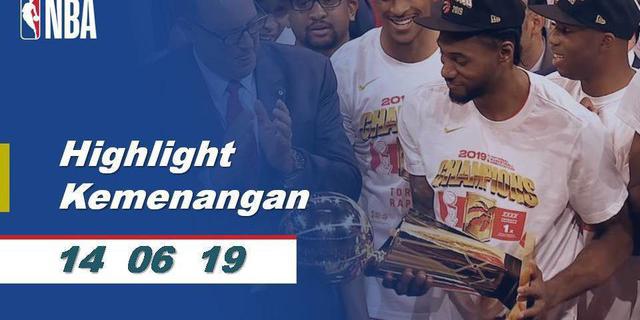 VIDEO: Selebrasi Toronto Raptors Juara NBA 2018-2019