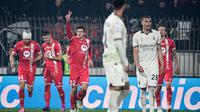 Kemenangan ini merupakan perdana bagi Monza atas AC Milan dalam sejarah. (Piero CRUCIATTI/AFP)