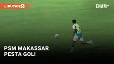 Lanjutan Laga BRI Liga 1 digelar di Pare Pare Sulawesi Selatan Senin (29/8) malam. PSM Makassar sukses tumbangkan Persib Bandung dengan skor 5-1.