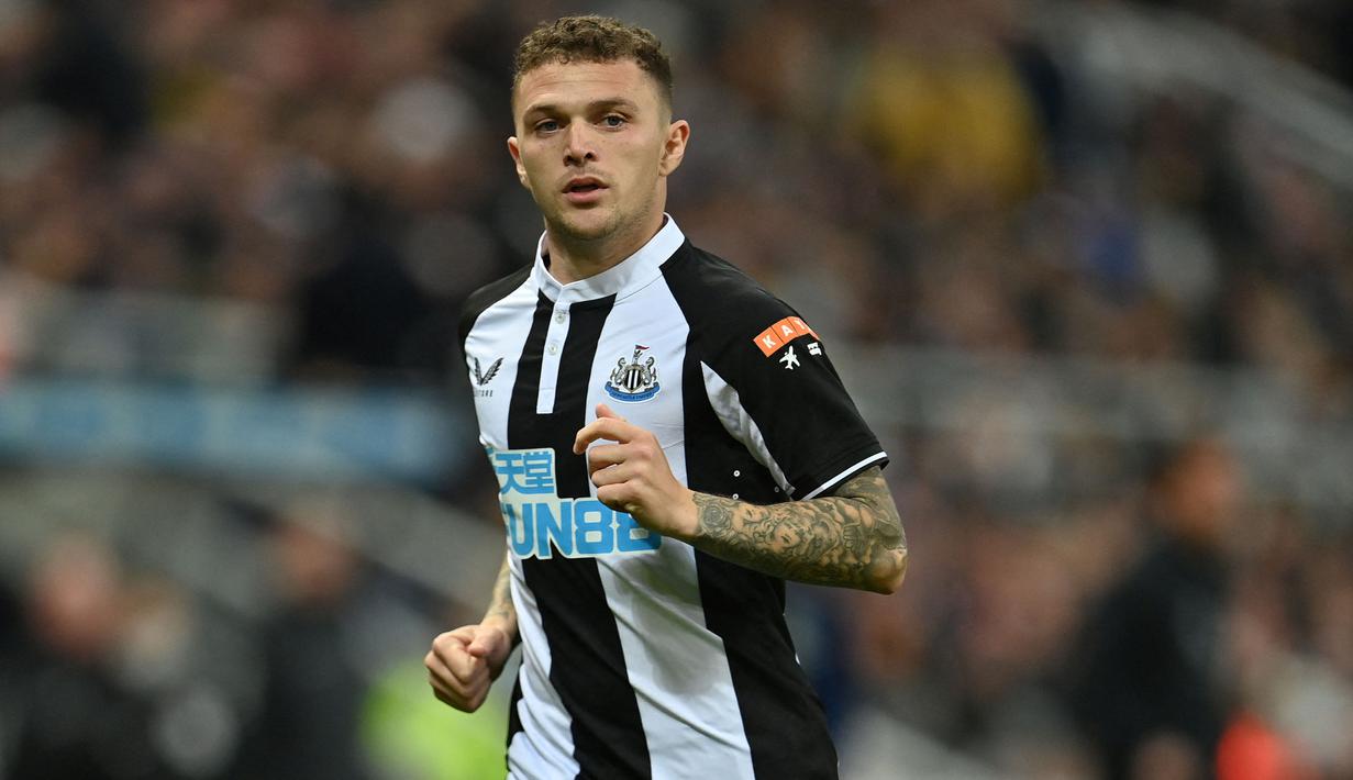 Kieran Trippier menjadi pembelian pertama Newcastle United di bawah kepemilikan Mohamed bin Salman dari Arab Saudi. The Magpies harus merogoh kocek sebesar 15 juta euro untuk mendatangkannya dari klub Liga Spanyol, Atletico Madrid. (AFP/Paul Ellis)
