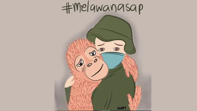 Sindir Bencana Kabut Asap, Warganet Buat Ilustrasi Keren #MelawanAsap