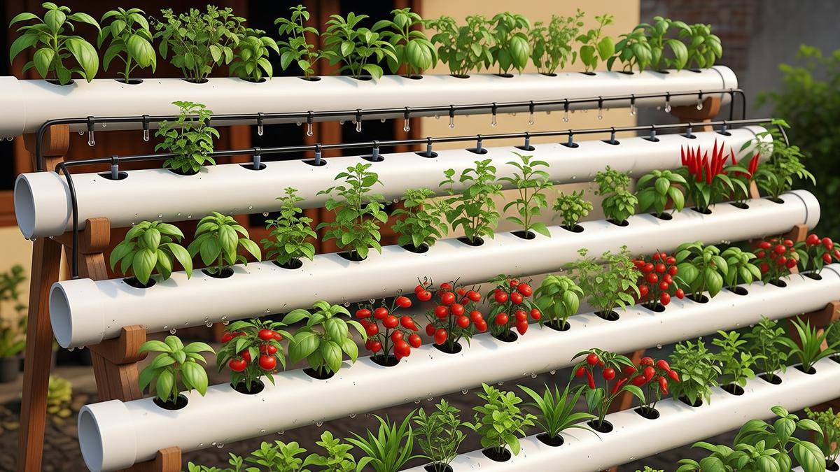 7 Kebun Mini Vertical Garden dengan Irigasi Otomatis Murah Meriah, Solusi Hemat untuk Lahan Sempit