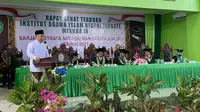 Katib Aam PBNU KH Yahya Cholil Staquf saat memberikan orasi di acara wisuda ke-9 IAIN Ternate, Maluku Utara, Kamis (30/9/2021). (Ist)