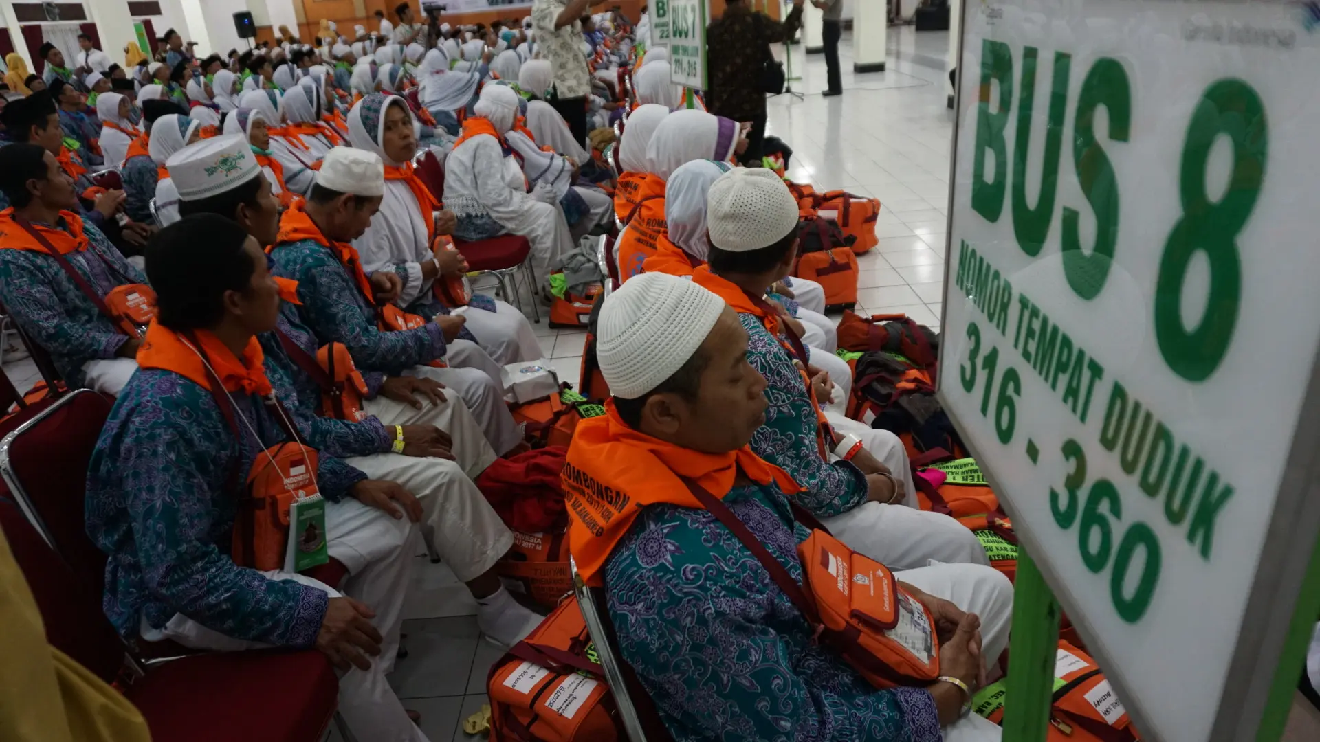 Calon jemaah haji Indonesia dari Solo. (Liputan6.com/Fajar Abrori)