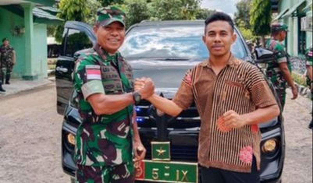 "Terimakasih Bapak Dandrem Atas Arahan dan petunjuk," tulis keterangan unggahan.