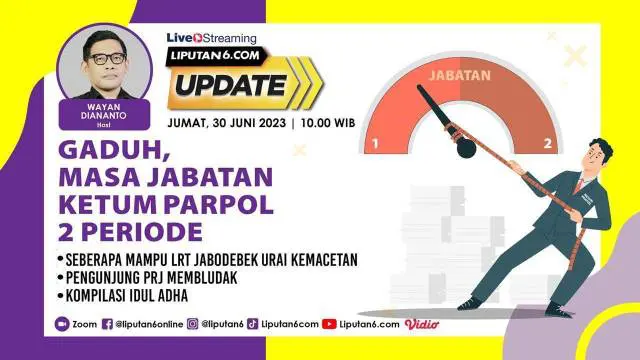 Dua permohonan uji materi Undang-Undang Partai Politik yang belum lama ini diajukan kepada Mahkamah Konstitusi atau MK. Keduanya mempermasalahkan masa jabatan ketua umum atau ketum parpol. Permohonan ini terkait masa jabatan pimpinan parpol di Indone...