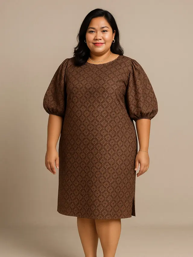 Model Baju Batik Wanita Gemuk agar Terlihat Ramping (Foto: ChatGPT)
