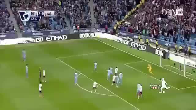 Manchester City berhasil mengalahkan Aston Villa 3-2 dalam pertandingan dramatis yang berlangsung di Etihad, Sabtu (26/4/2015)