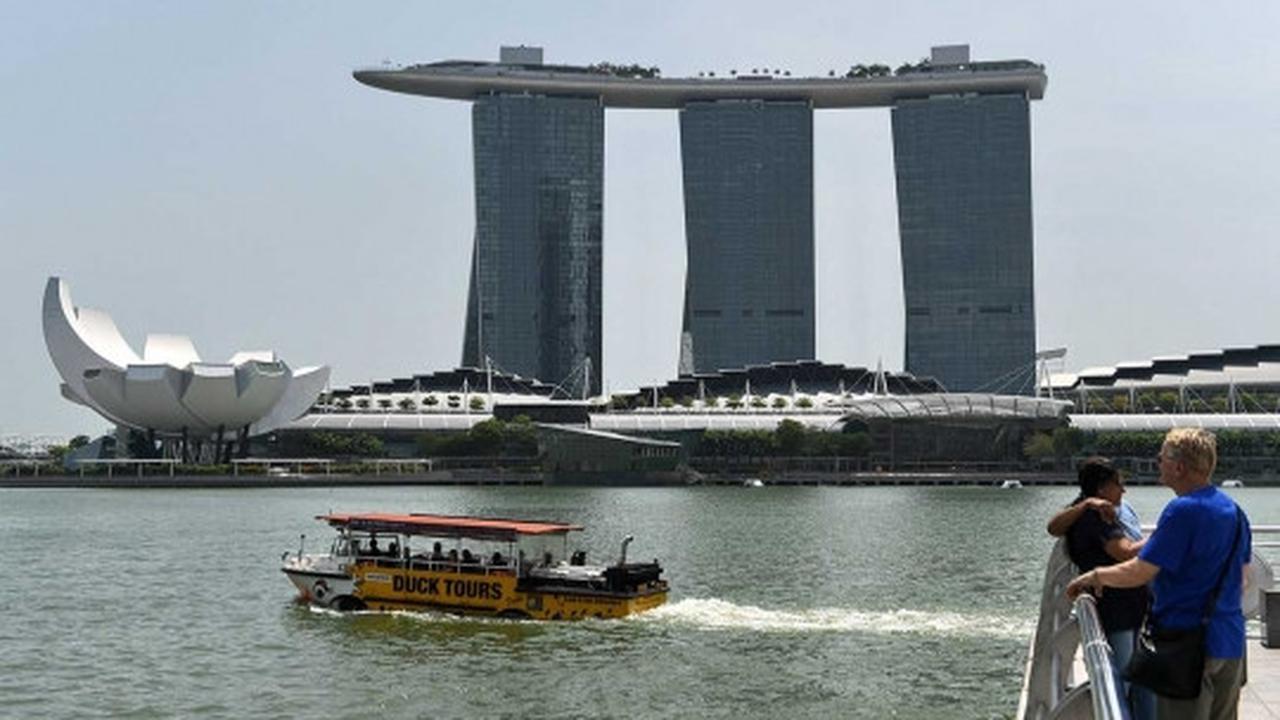 Pemandangan Singapura terbebas kabut asap setelah diguyur hujan