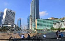 Pagi pertama tahun 2013, lalu lintas Jakarta lengang