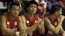 Avan Seputra (tengah) pada laga penyisihan cabang bola basket Grup A antara India vs Indonesia pada turnamen invitasi sebagai ajang test event Asian Games 2018 di Hall Basket Senayan Jumat (9/2/2018) (Bola.com/Peksi Cahyo)
