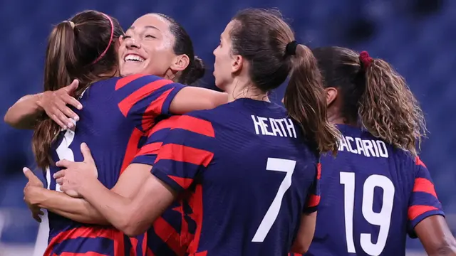Foto: Pesta Gol, Sepak Bola Putri Amerika Serikat Libas Selandia Baru 6-1 pada Olimpiade Tokyo 2020