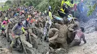 Puluhan Motor Terjebak di Lumpur, Balap Off Road di Toraja Ini Viral
