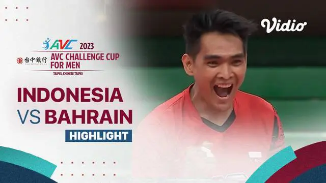 Berita video highlights pertandingan Pool F AVC Challenge Cup 2023 antara timnas bola voli Indonesia melawan Bahrain yang digelar pada Senin (10/7/2023).