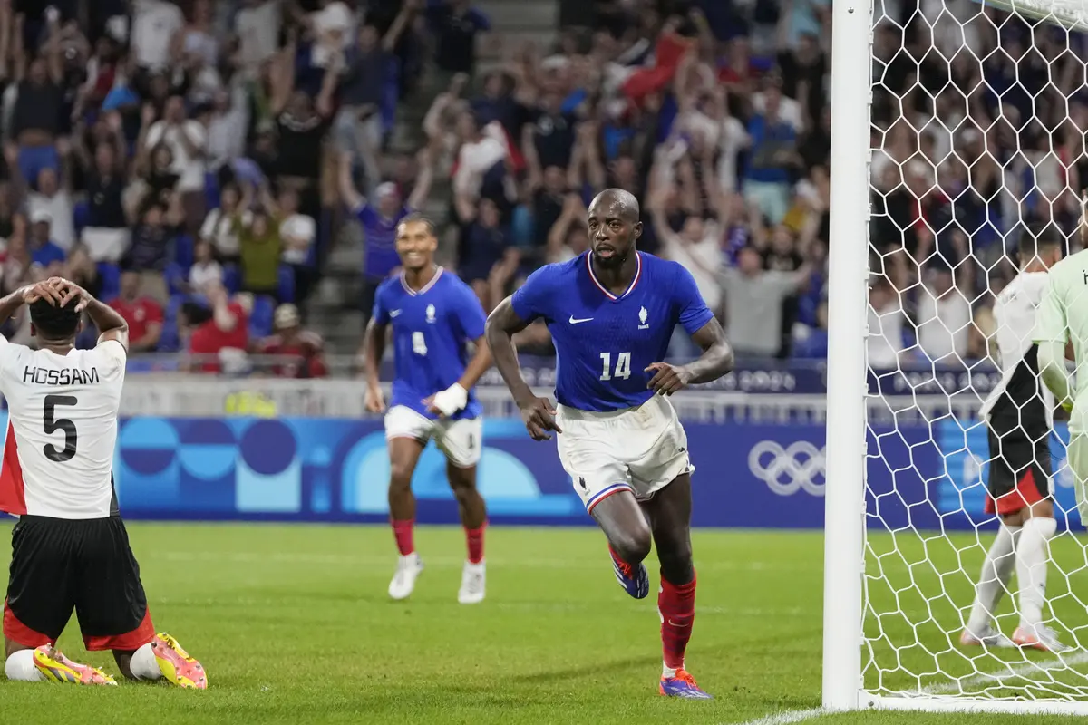 Foto: Jean-Philippe Mateta Borong 2 Gol, Timnas Prancis Melaju ke Partai Final Olimpiade 2024