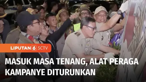VIDEO: Masuk Masa Tenang, Seluruh APK yang Terpasang Harus Diturunkan