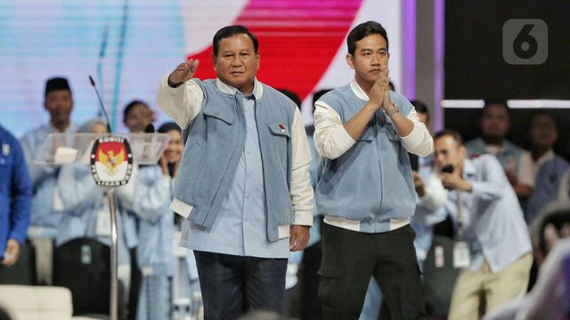 Calon Presiden dan Calon Wakil Presiden di Debat Pamungkas Pemilu 2024