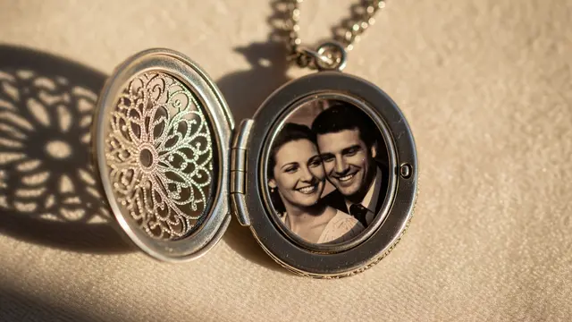 Kalung Liontin dengan Foto