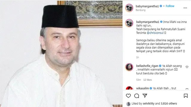 Suami Baby Margaretha Meninggal Dunia