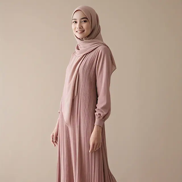 Model Gamis untuk Wanita Tinggi 150-an
