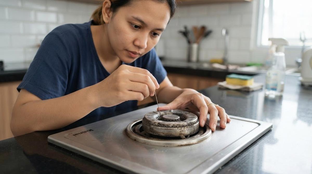 Cara Membersihkan Sela Kompor Tanam yang Sulit Dijangkau