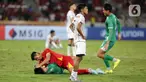 Ekspresi pemain Timnas Indonesia, Dony Tri Pamungkas usai berlaga melawan Vietnam pada laga final Piala AFF U-23 2025 di Stadion Utama Gelora Bung Karno, Jakarta, Selasa (29/7/2025). (Liputan6.com/Helmi Fithriansyah)