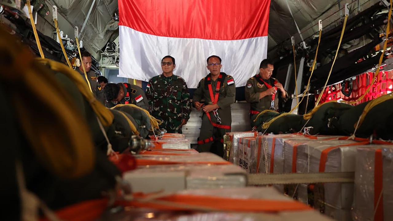 FOTO: Hadiah Kemerdekaan, Bantuan Indonesia Tiba di Gaza