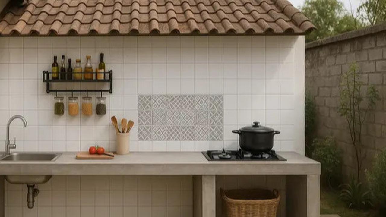 Cantik & Fungsional, 7 Model Dapur Kotor Belakang Rumah yang Bikin Betah Masak