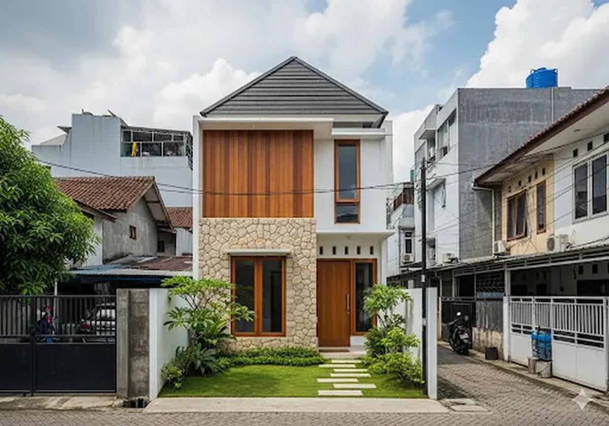10 Inspirasi Rumah Sederhana 5x8 Meter 2 Lantai 2 Kamar yang Nyaman dan Elegan