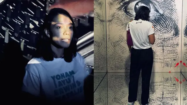 Inspirasi gaya kasual Ardinia Wirasti dalam kaus putih