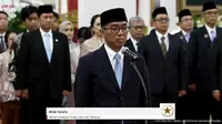 Brian Yuliarto resmi dilantik sebagai Mendiktisaintek RI pada 19 Februari 2025 (Foto: Sekretariat Presiden)