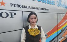 Kenalan sama Aina, Pramugari Bus Cantik yang Siap Layani Pemudik