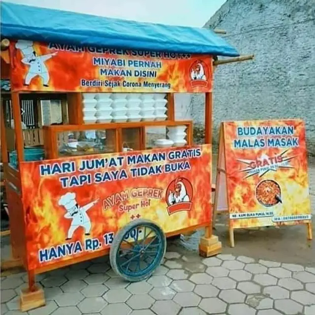 6 Tulisan Strategi Marketing 'Budayakan Malas Masak' Ini Bikin Tepuk Jidat