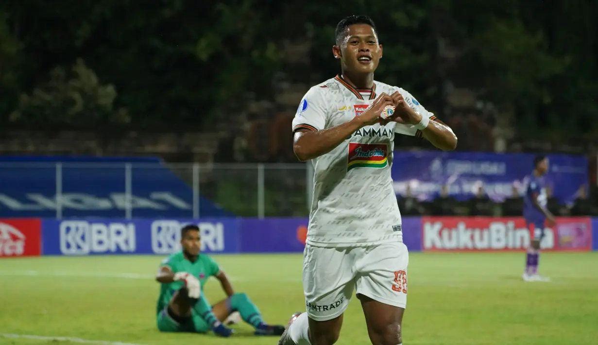 Persija Jakarta berhasil meraup poin penuh usai menaklukkan Persita Tangerang pada laga pekan ke-21 BRI Liga 1 2021/2022 di Stadion I Gusti Ngurah Rai, Bali, Rabu (26/1/2022). (Dok. Persija)