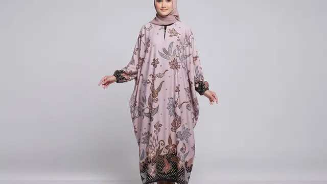 Gamis Batik Full Pattern Berpotongan Lurus I-Line