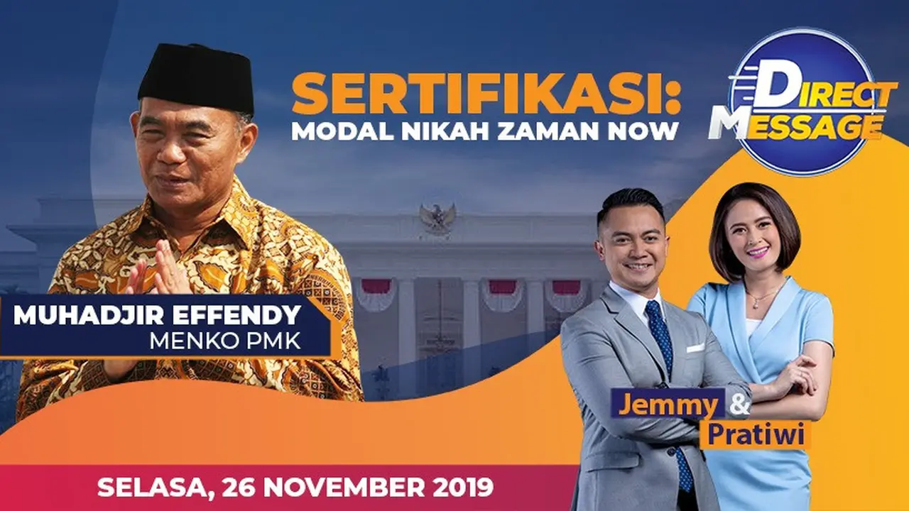 Live Streaming Eksklusif Bersama Menko PMK Muhadjir Effendy di Direct Message. sumberfoto: Vidio