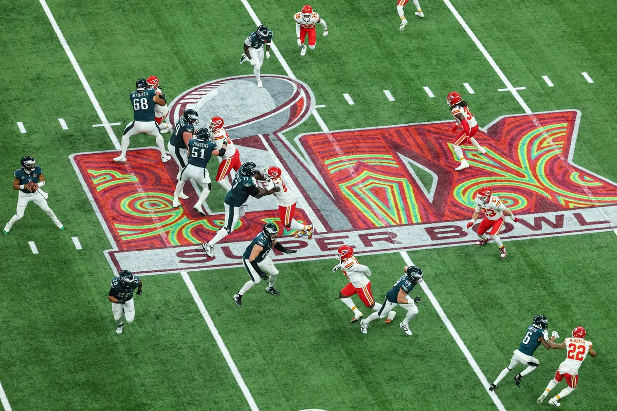 Kansas City Vs Philadelphia Eagles di Superbowl 2025