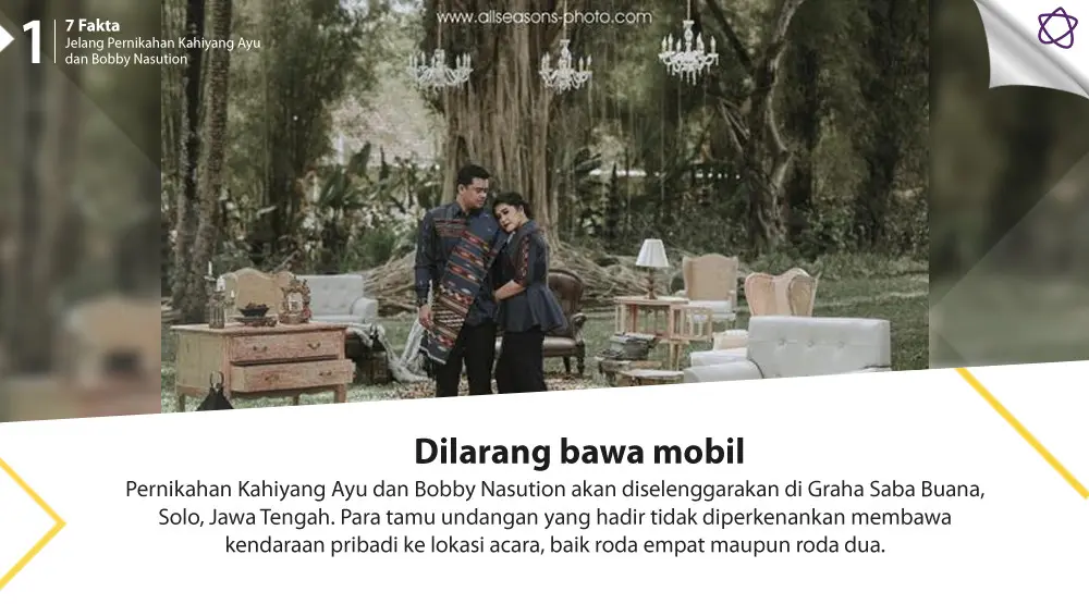 7 Fakta Jelang Pernikahan Kahiyang Ayu dan Bobby Nasution. (Foto: allseasons-photo.com, Desain: Nurman Abdul Hakim/Bintang.com)