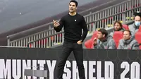 Manajer Arsenal, Mikel Arteta. (Justin Tallis/Pool via AP)