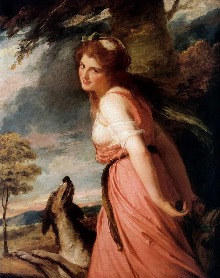 Emma Hamilton menjadi inspirasi sejumlah lukisan karya seniman Inggris, George Romney (Wikipedia/PublicDomain)