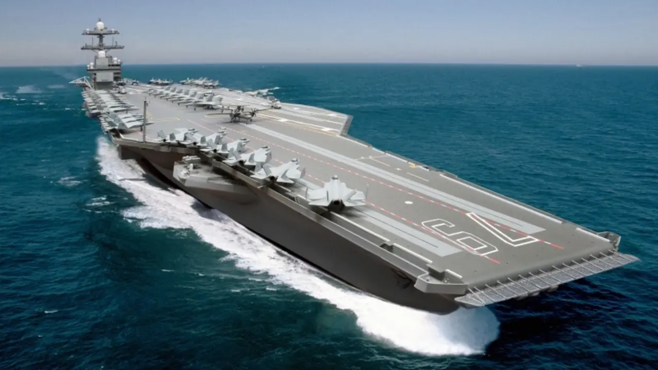 Ilustrasi kapal induk Ford-class